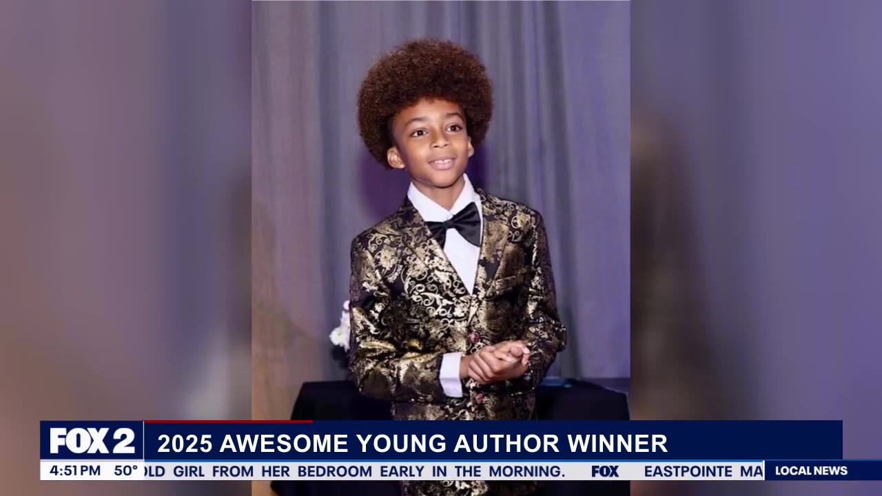 Kid Author, Detroiter George Latham IV wins 2025 Awesome Young Author award