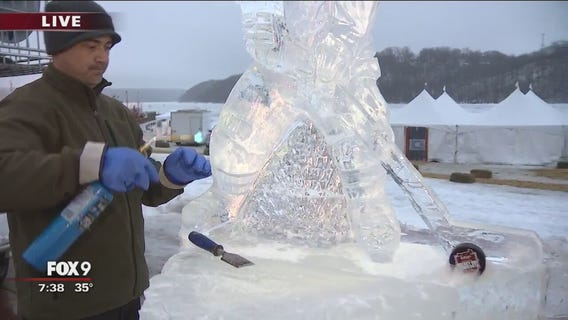 Hockey Day celebration in Stillwater, Minnesota