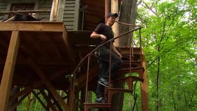Scream Town owner builds treehouse in his own backyard