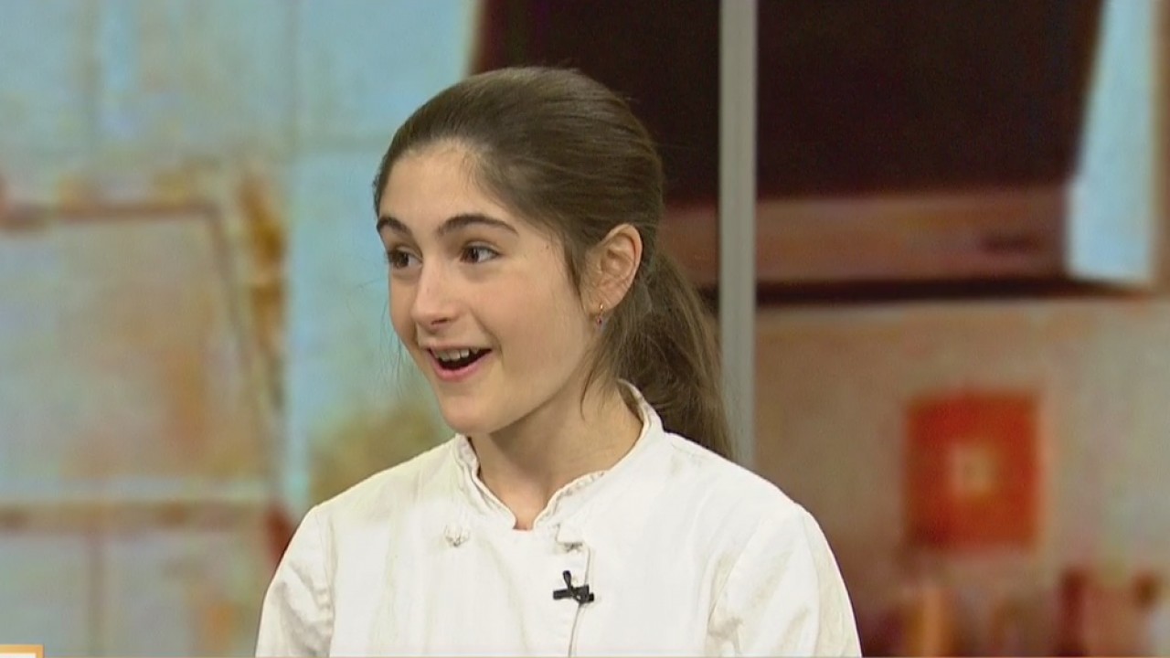 Master Chef Junior contestant Ariana Feygin stops by The Buzz