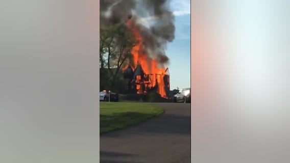 House erupts in flames in Orono