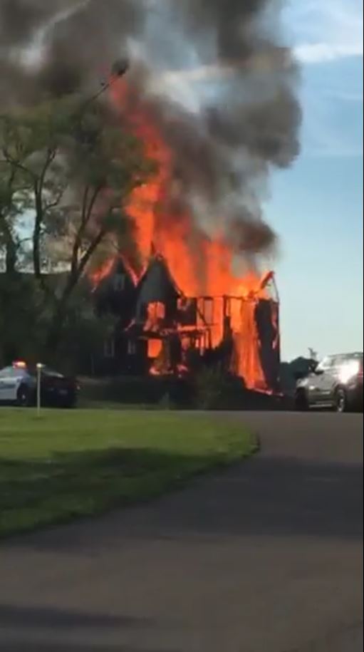 House erupts in flames in Orono