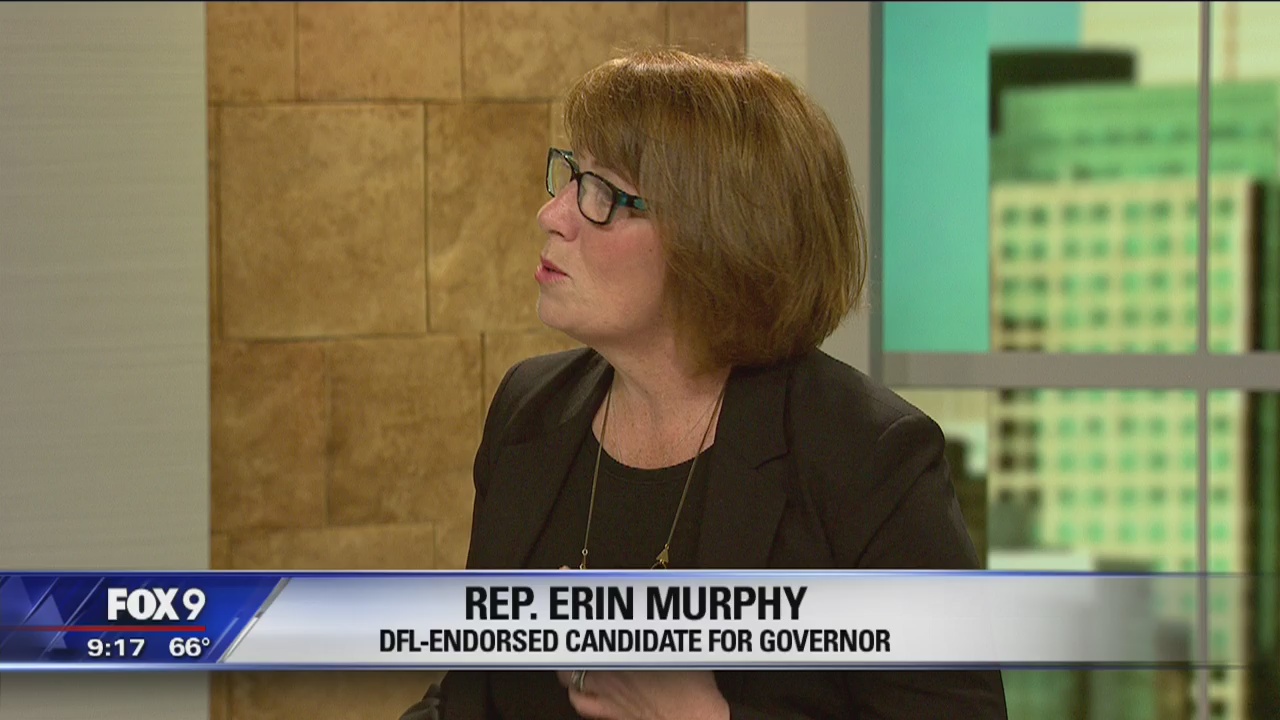 Rep. Erin Murphy stops by Fox 9 to talk about campaign for Minnesota governor