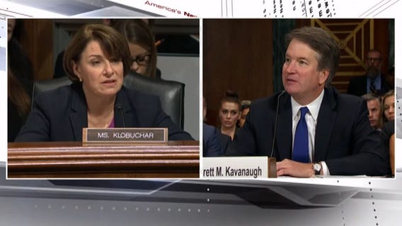 Tense exchange between Klobuchar and Kavanaugh over drinking questions