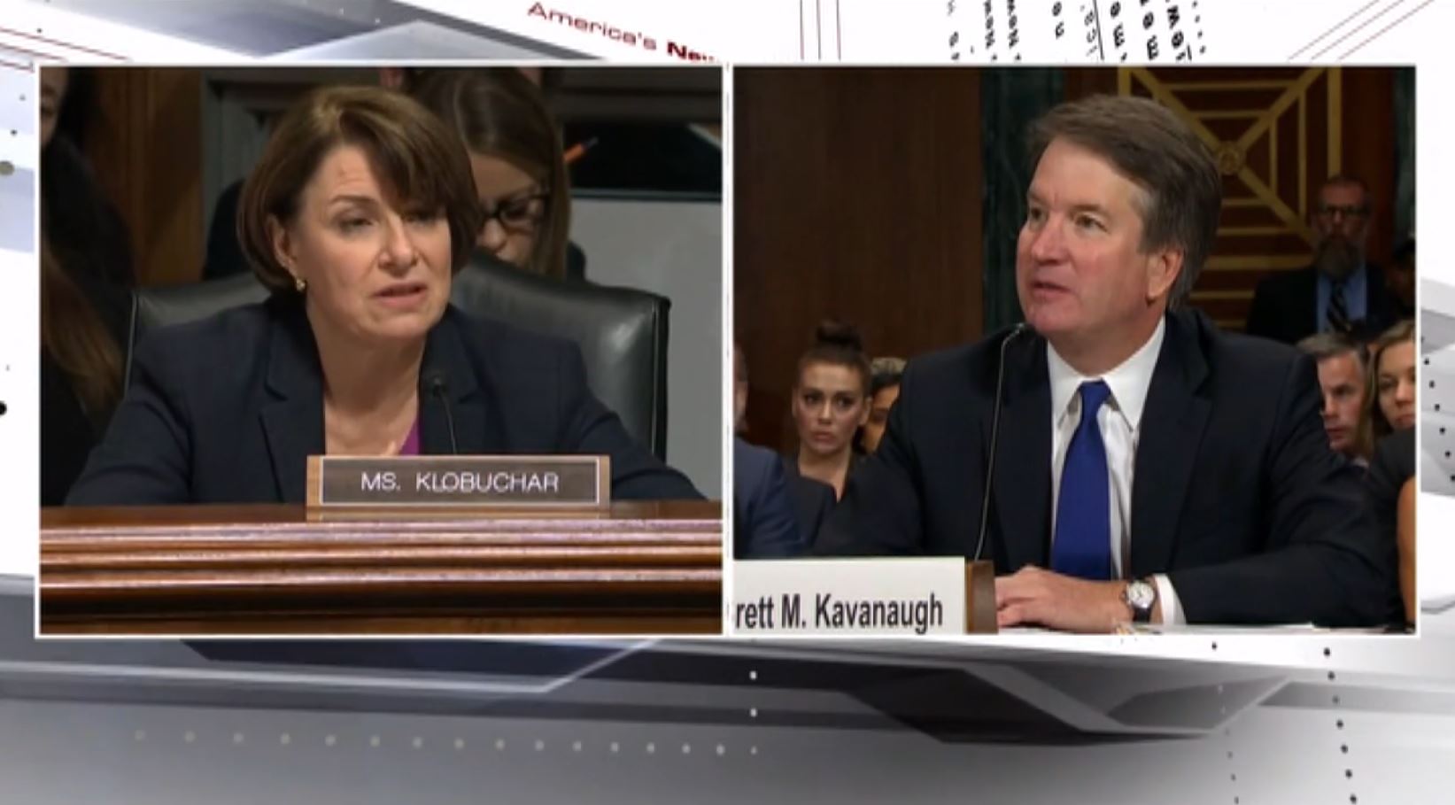 Tense exchange between Klobuchar and Kavanaugh over drinking questions