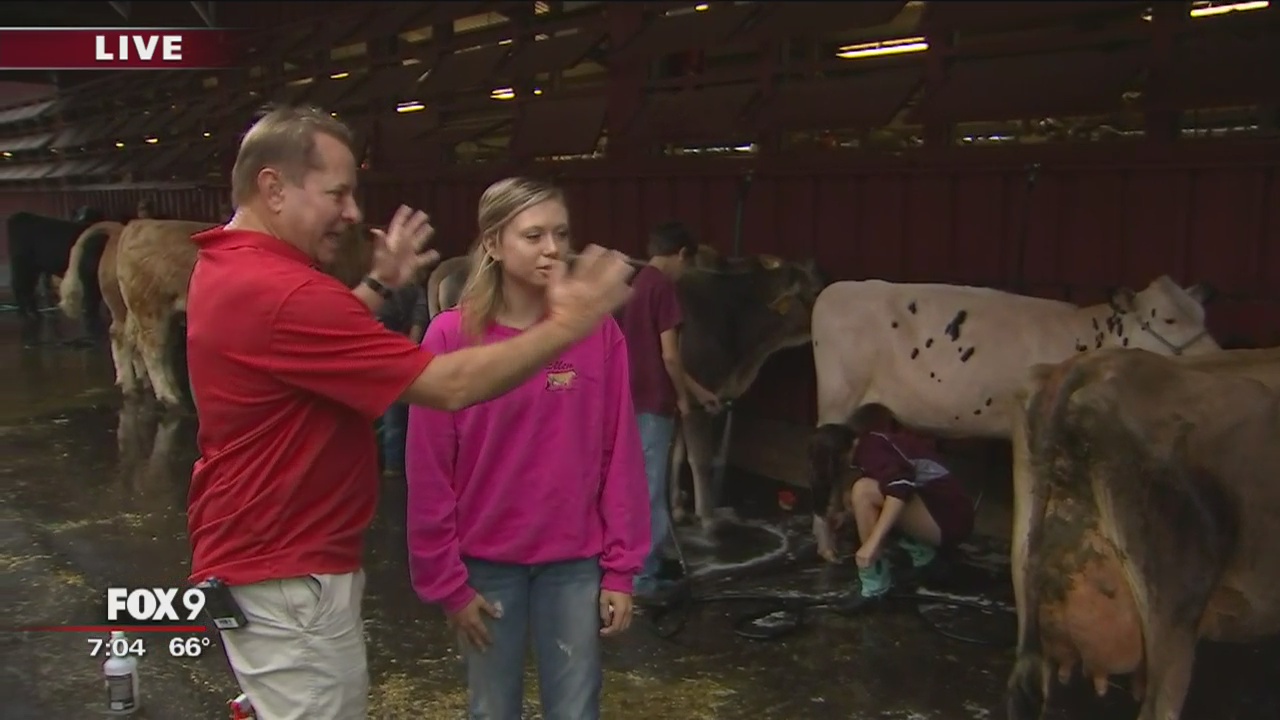 Todd Walker checks out the 4-H Building at the Minnesota State Fair