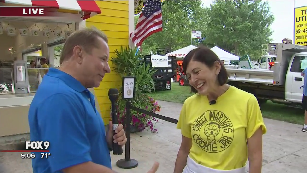 Todd Walker checks out Sweet Martha's Cookies at Minnesota State Fair