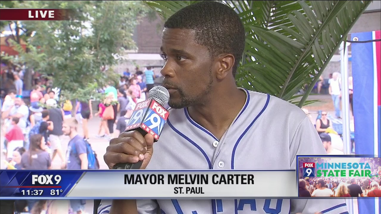 St. Paul Mayor Melvin Carter stops by Fox 9 during Minnesota State Fair