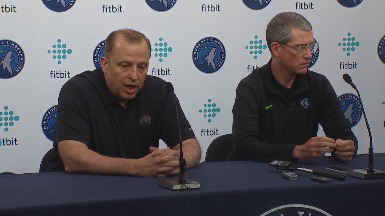 Timberwolves Media Day: Head Coach Tom Thibodeau and General Manager Scott Layden