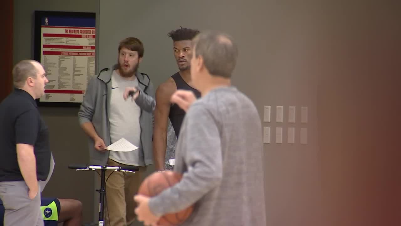 Jimmy Butler at Timberwolves practice