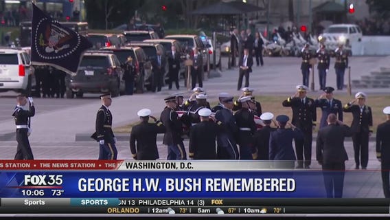 George HW Bush to lie in state