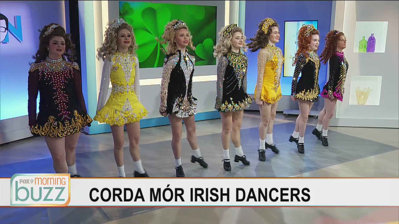Fancy footwork! Corda M?r helps get the Buzz ready for St. Patrick's Day