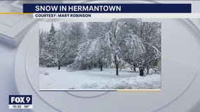 Spring snow in Minnesota