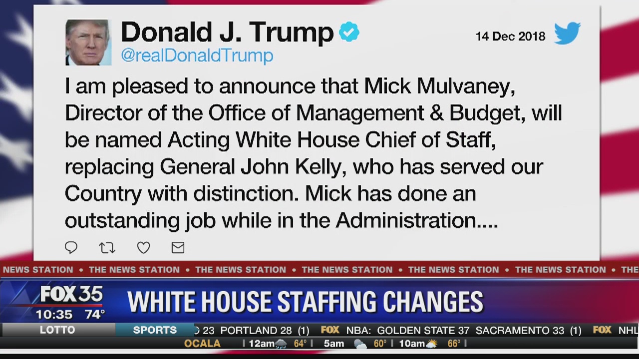 Staffing changes at White House