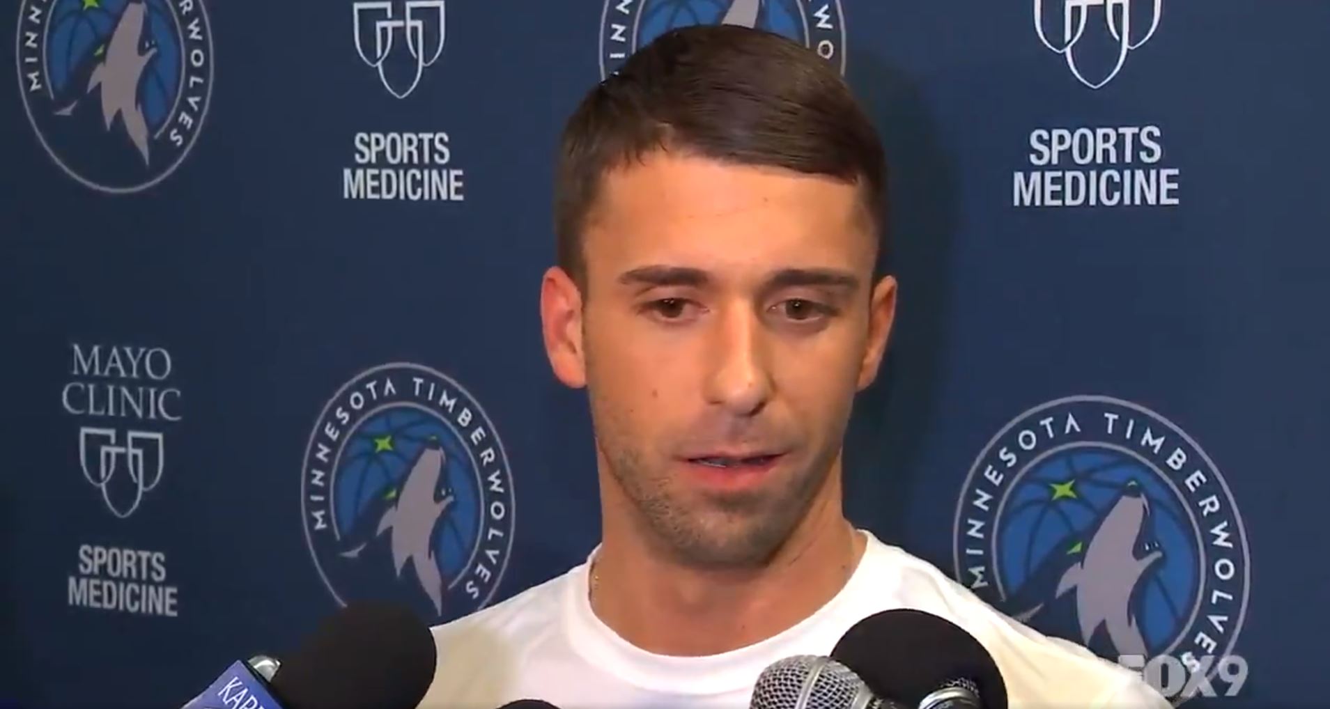 Ryan Saunders has emotional response after being named Wolves interim head coach