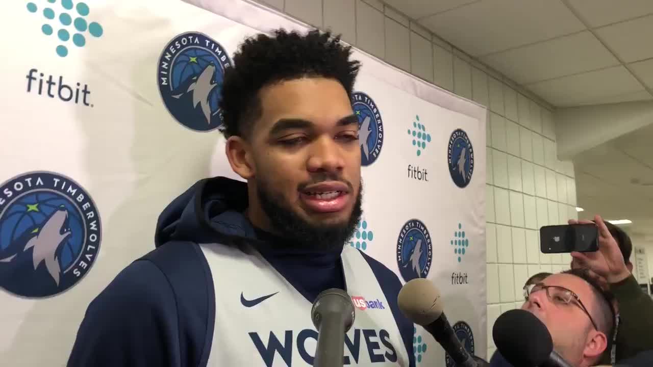 Karl-Anthony Towns didn't think about staying home from Timberwolves game after crash