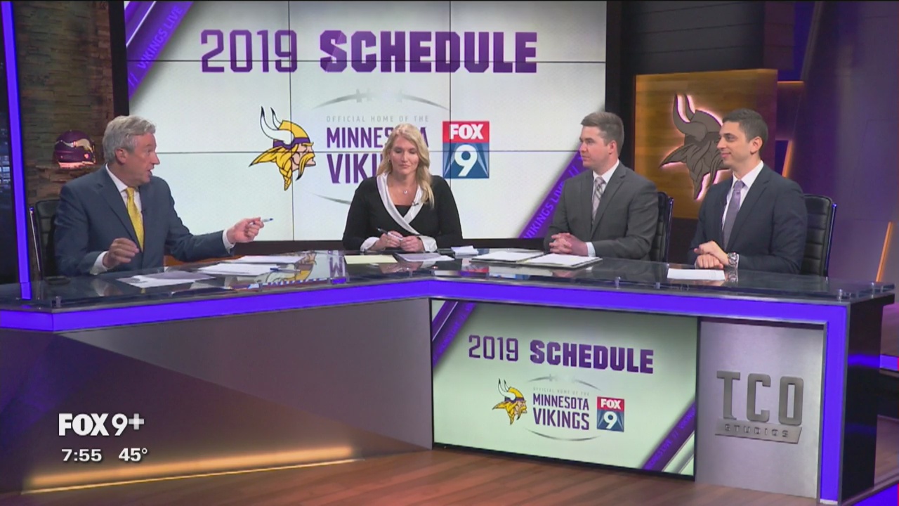 FOX 9 Sports crew breaks down the Vikings' 2019 schedule (Part 2)