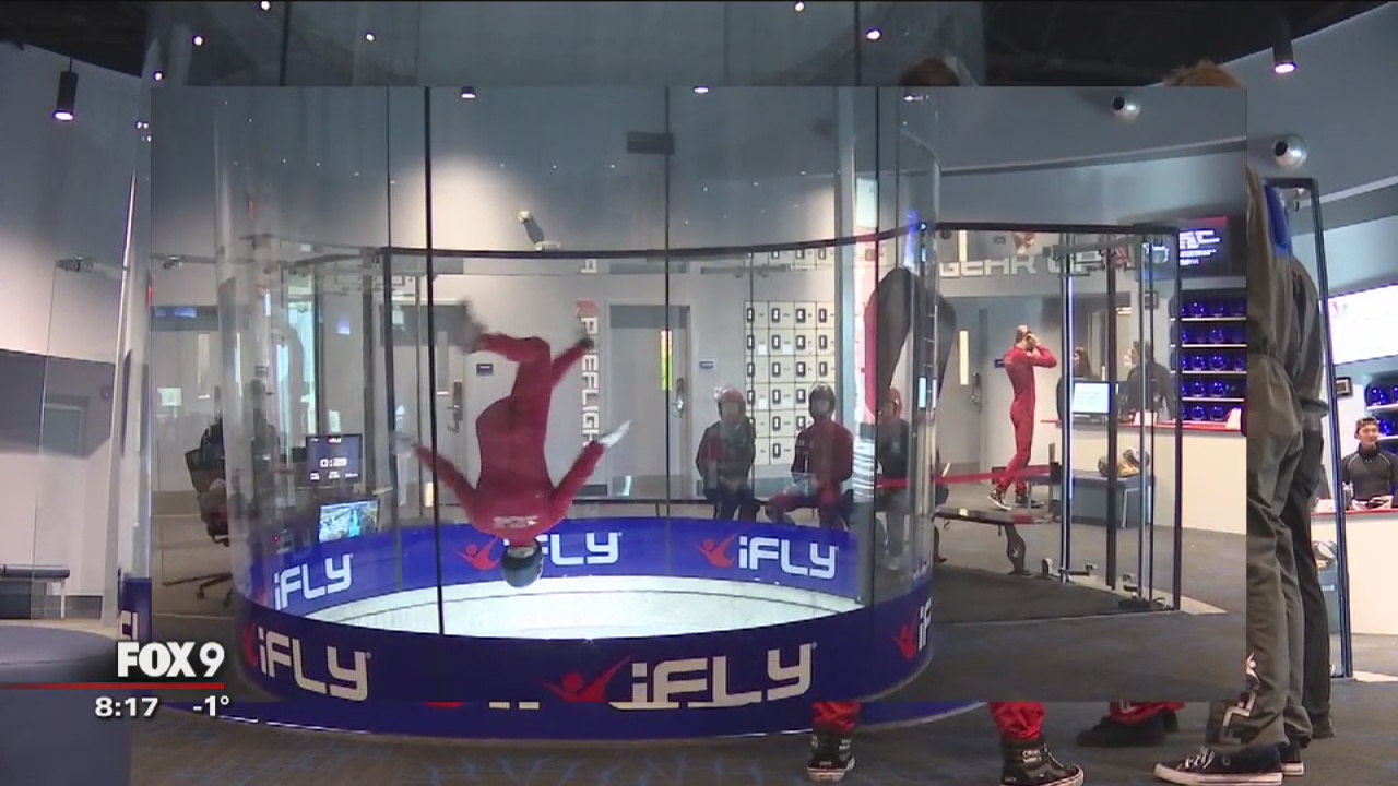 Todd Walker takes on indoor skydiving in Minnetonka