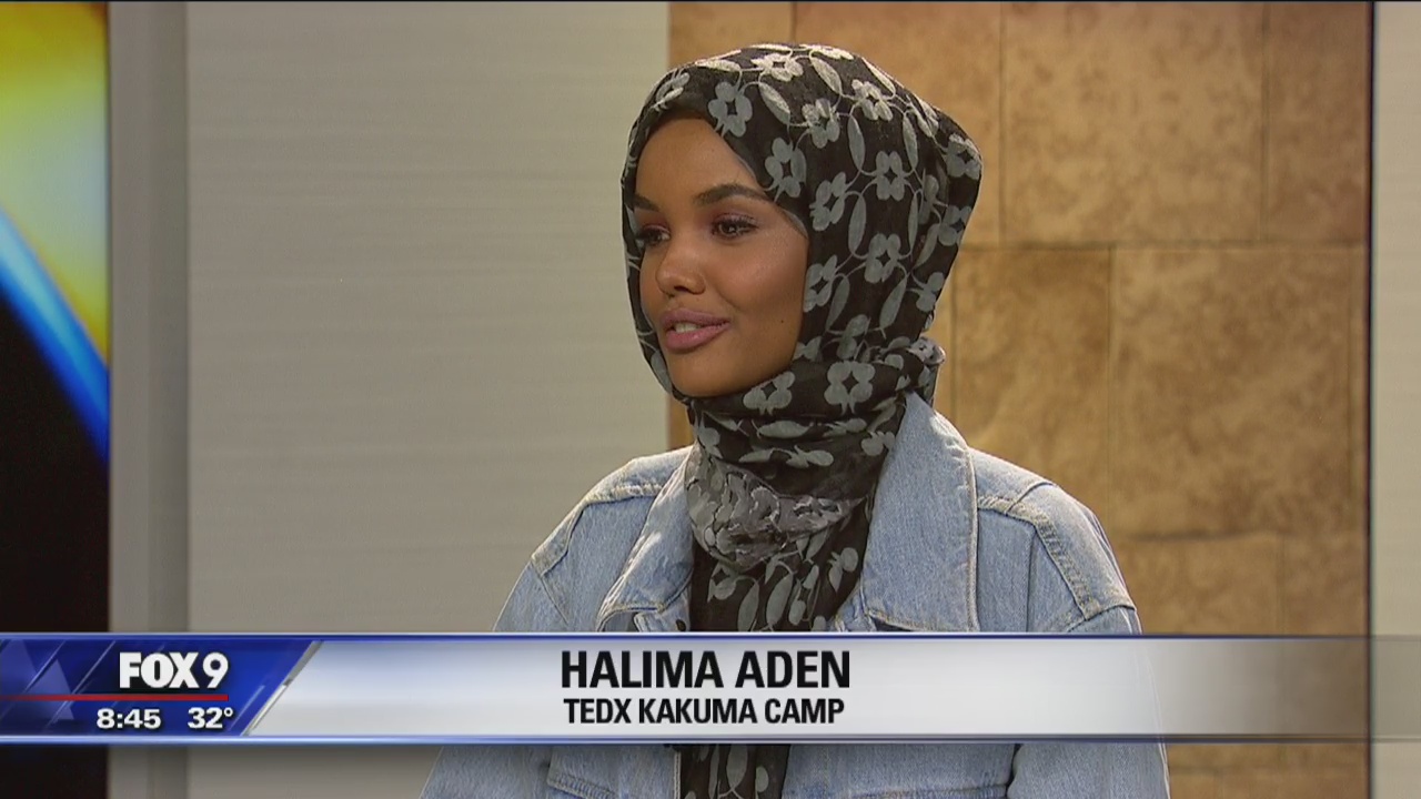 Halima Aden stops by Fox 9 Morning Show
