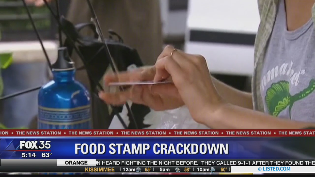 Crackdown on food stamp program