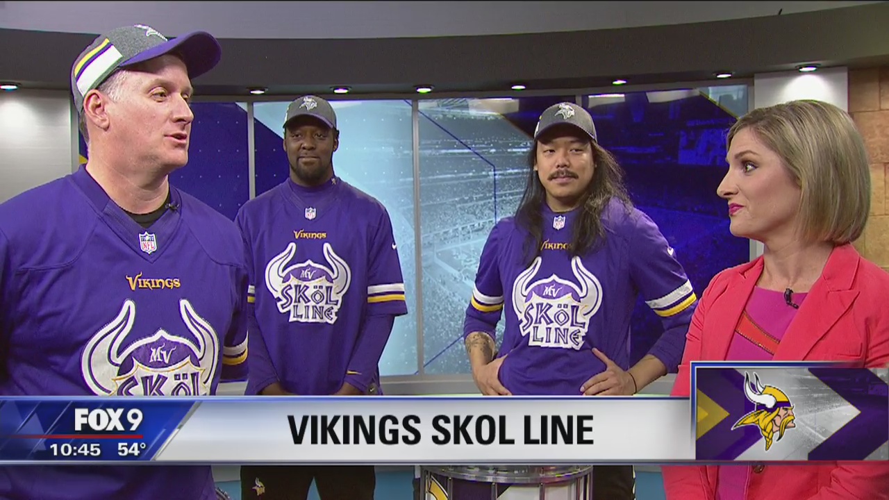 Vikings SKOL Line stops by FOX 9
