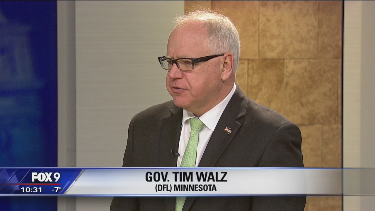 Minnesota Governor Tim Walz stops by FOX 9