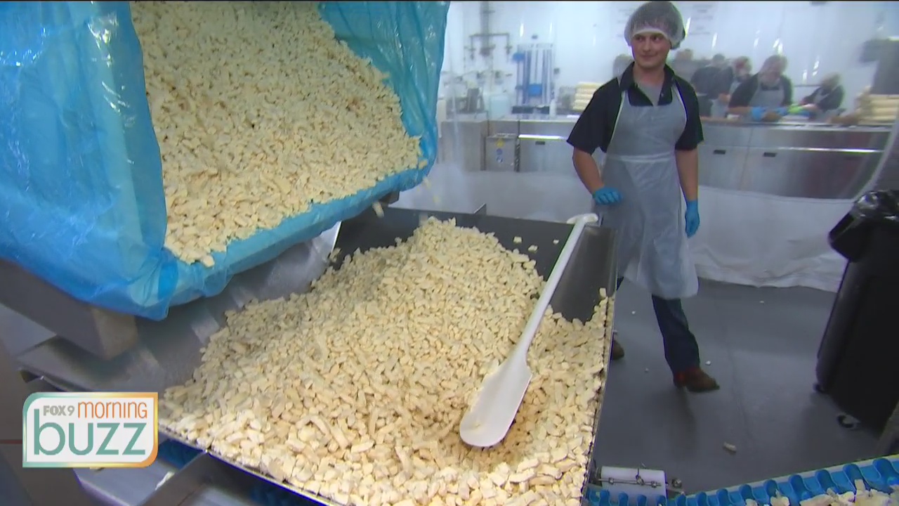FOX 9's Shayne Wells checks out Ellsworth Cheese Curds behind the scenes