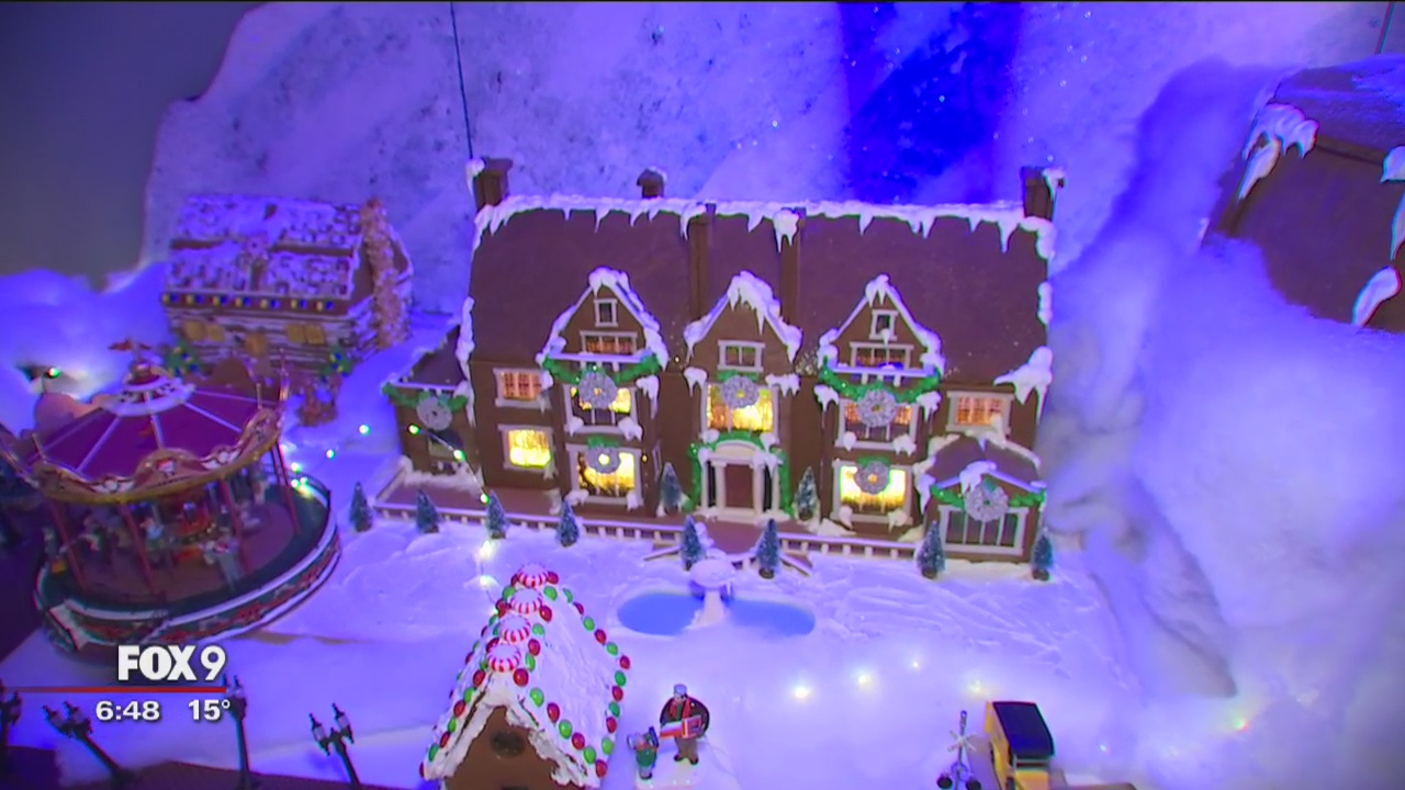 Local landmarks reimagined in gingerbread at Minneapolis' Norway House