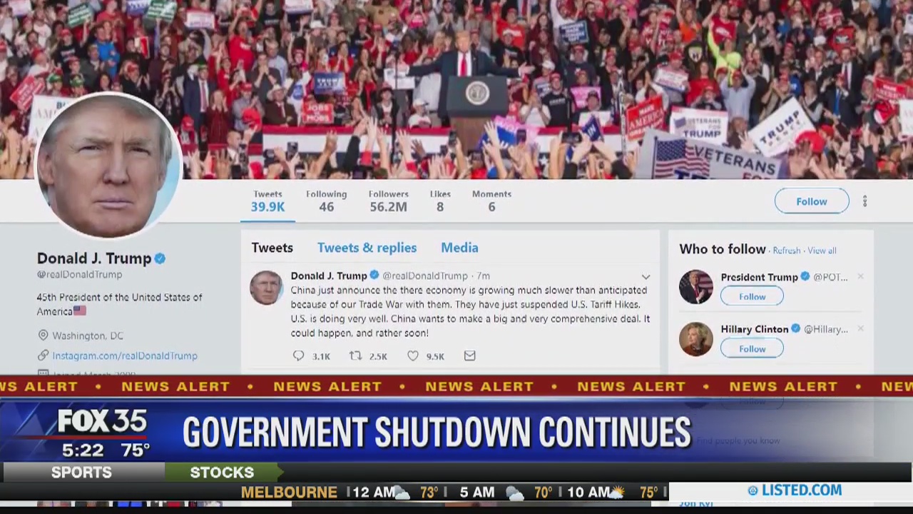 Government shutdown continues
