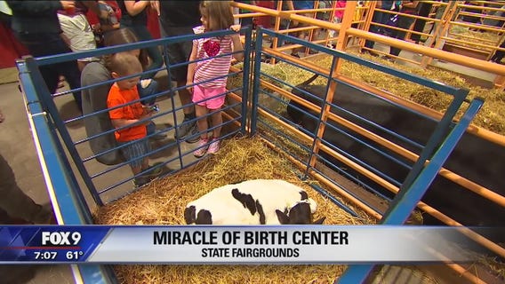 Todd Walker checks out the Miracle of Birth Center at the Minnesota State Fair