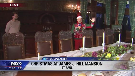 Christmas at the James J. Hill House in St. Paul, Minnesota