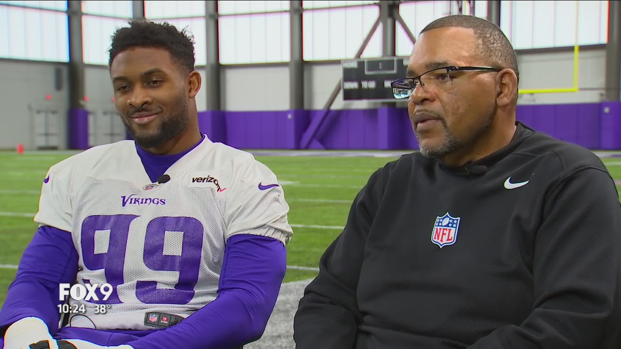 Dawn Mitchell sits down with Vikings' Danielle Hunter and Defensive Line Coach Andre Patterson