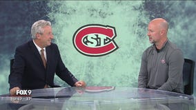 Fox 9 Sports Now: St. Cloud State hockey coach Brett Larson previews the 2019/2020 Huskies
