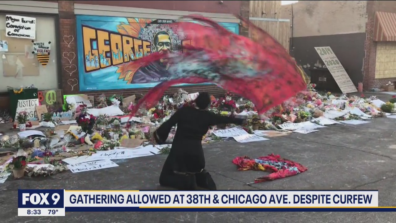 Dancer performs tribute to George Floyd at 38th and Chicago memorial