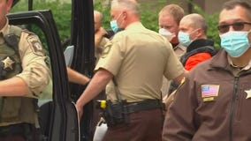 Derek Chauvin leaves court after George Floyd pretrial hearing