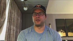 Former Wild goaltender Alex Stalock speaks with Jim Rich as he moves on to Edmonton