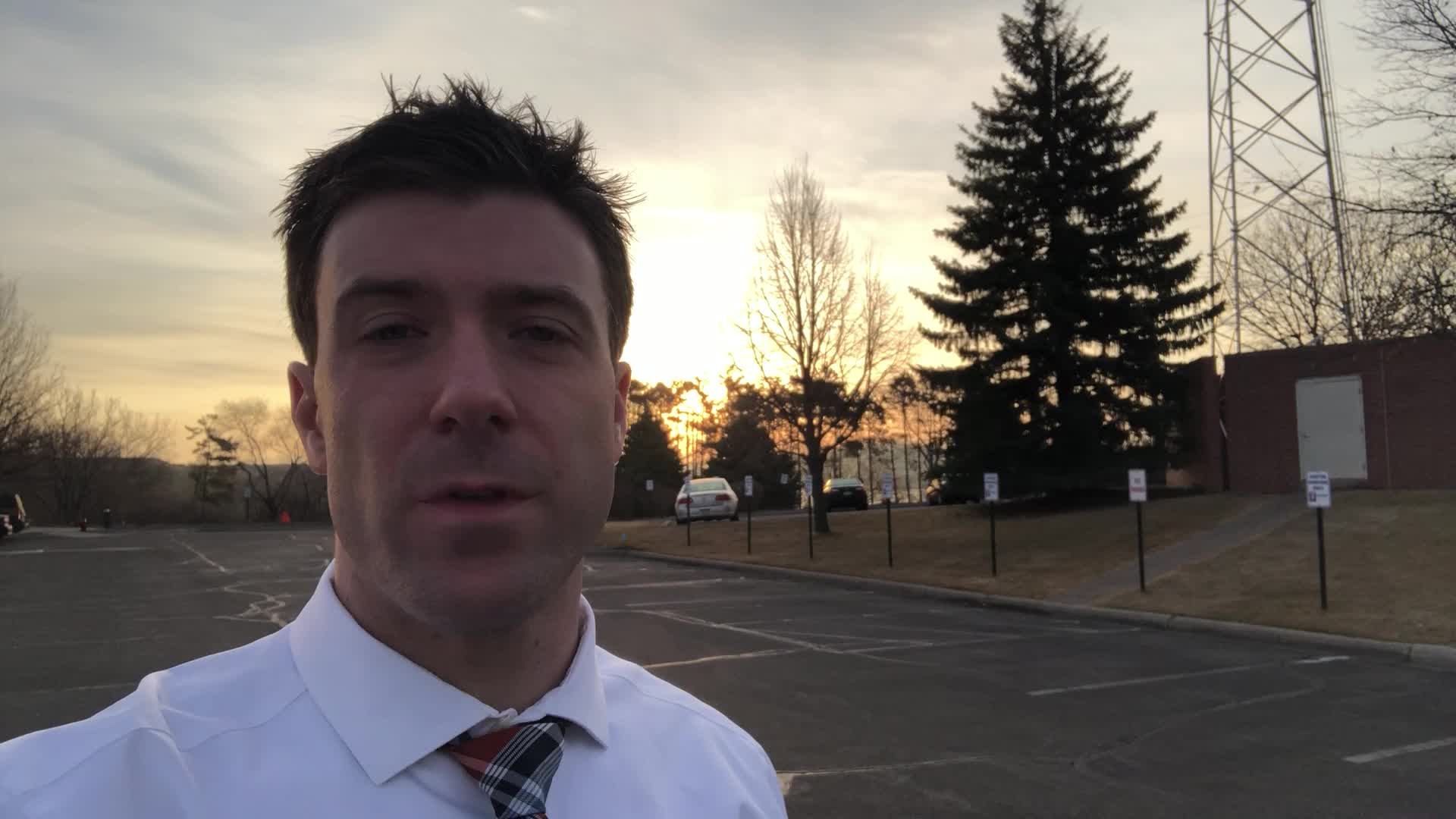 Monday's forecast: Mostly sunny with highs in the upper 50s