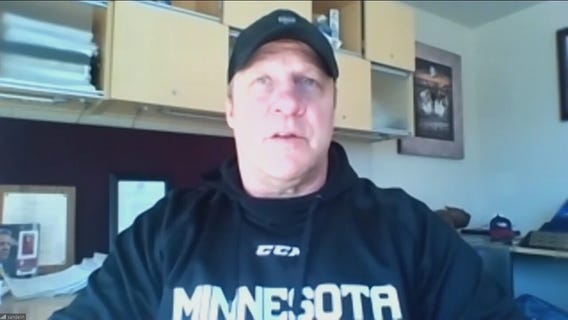 UMD coach Scott Sandelin reacts after 5OT marathon win over North Dakota