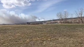 Smoke from brush fire fills the air in Rapid City, South Dakota