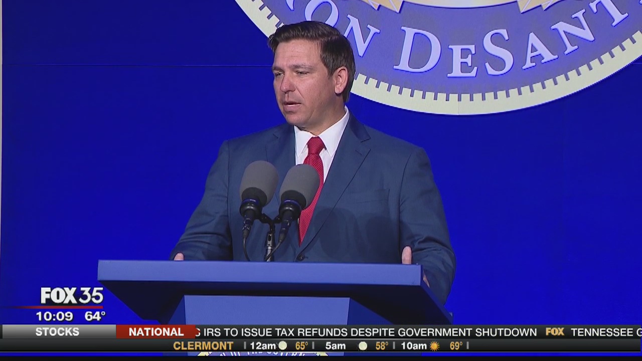 Inauguration of Ron DeSantis on Tuesday