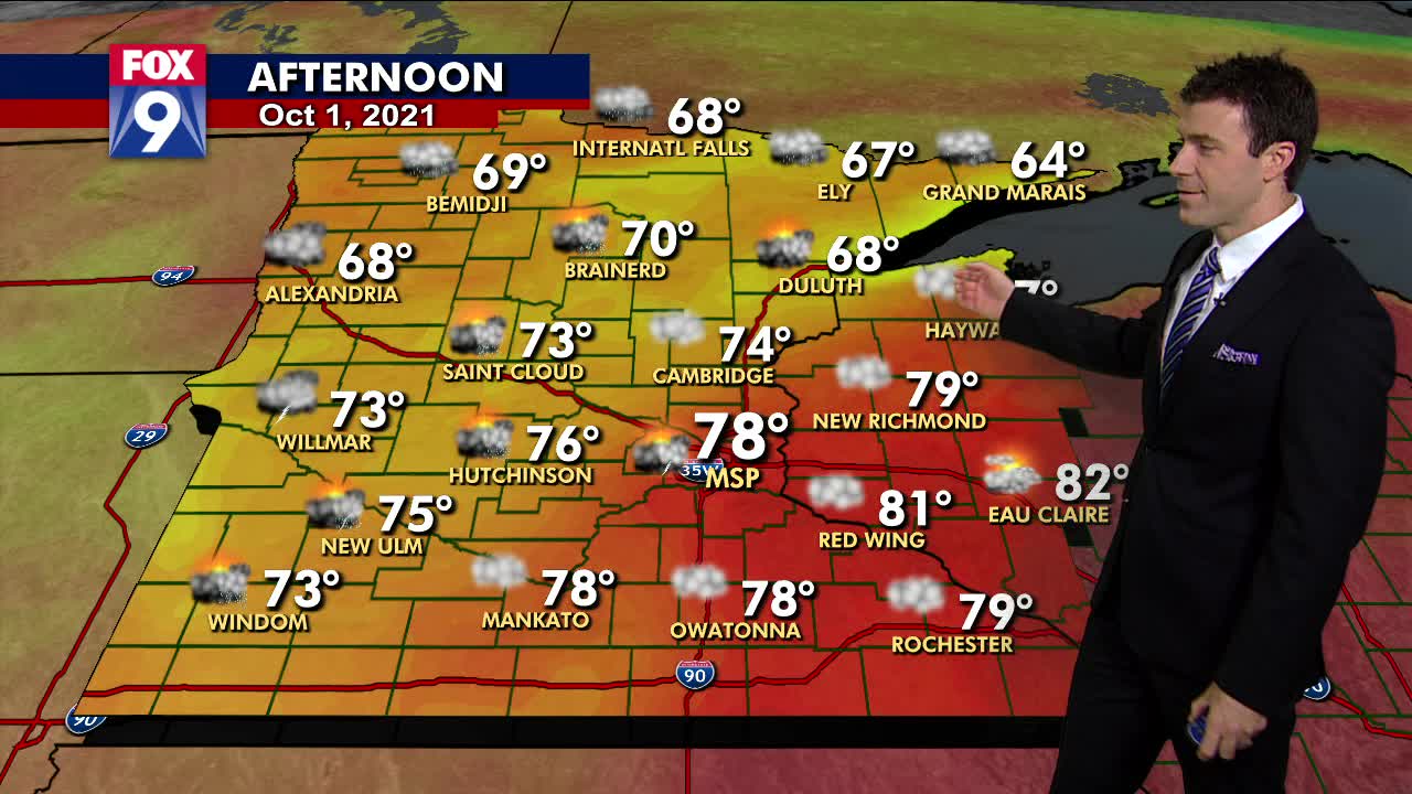 Friday's forecast: Highs in the 70s with plenty of humidity