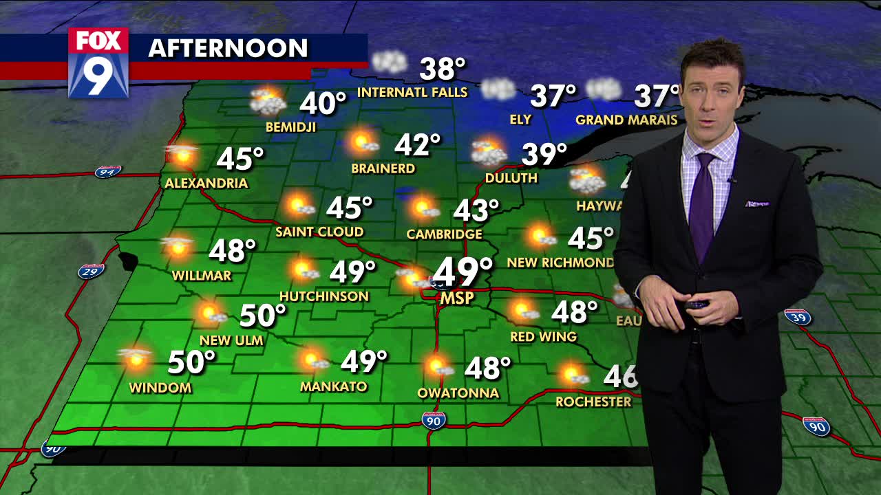 Friday's forecast: Cold start to the day with temps topping out in the mid-40s