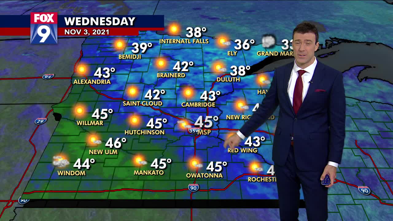 Wednesday's weather forecast: More of the same with highs in the 40s