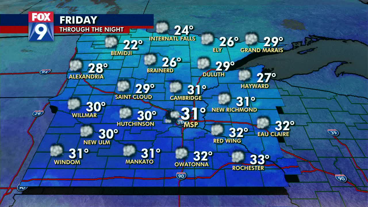 Friday's forecast: Quiet and mild