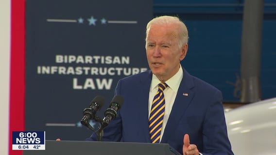 President Biden visits Rosemount to tout infrastructure plan
