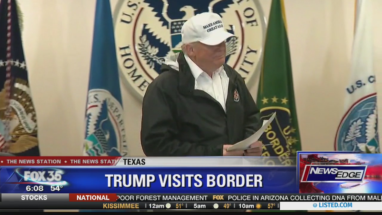 Trump visits border