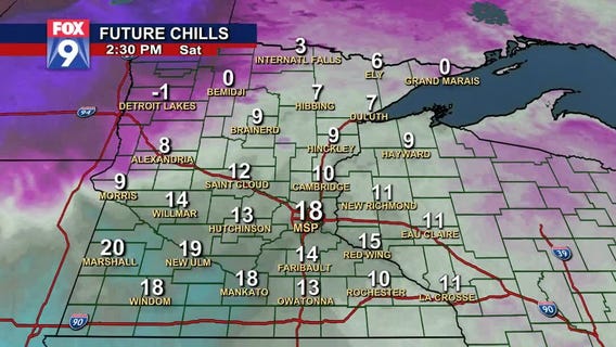 Temps go from subzero Friday to around 30 degrees Saturday