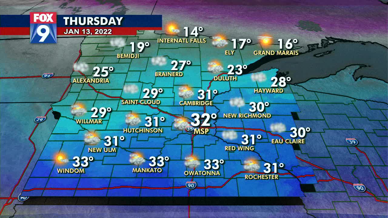 Thursday's forecast: Another warm one