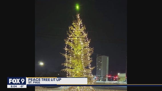 Minnesota man puts up 'Peace Tree' in St. Paul as beacon of hope for new year