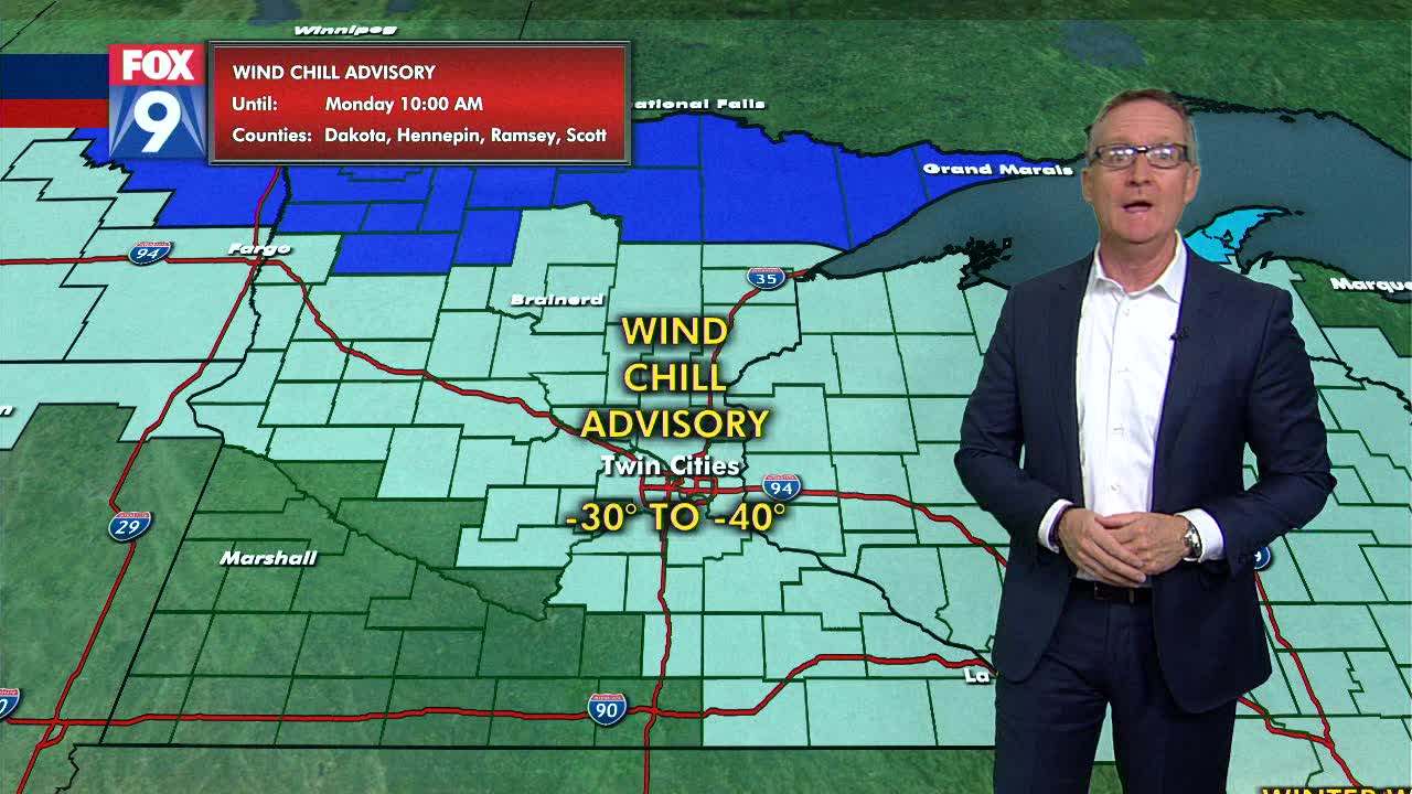 Sunday's forecast: Dangerously cold wind chills expected